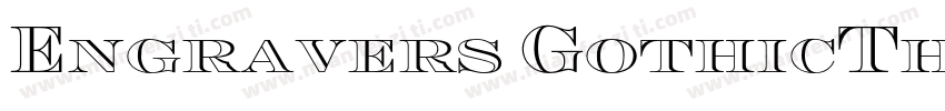Engravers GothicThe字体转换